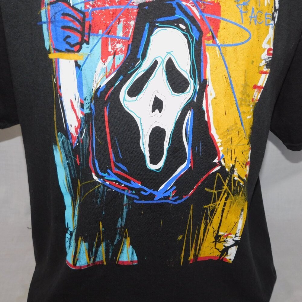 The ICON of Halloween GHOST FACE Black Graffiti Graphic T Shirt Mens XL - Picture 3 of 6
